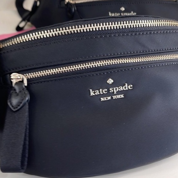 AUTHENTIC ♠️ KATE SPADE ♠️ CHELSEA BELT BAG/WAIST/FANNY PACK BLACK NYLON - Picture 4 of 9